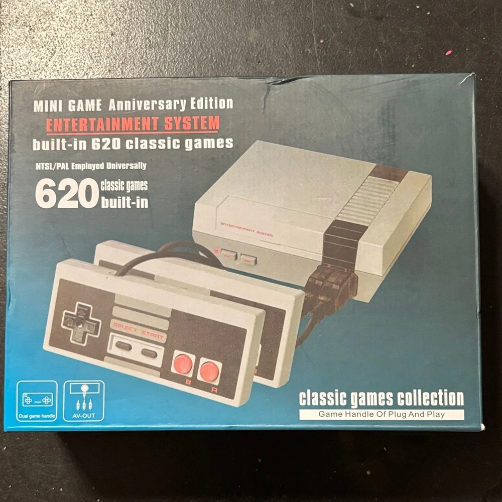 Mini Game Anniversary Edition Console - Black and Gray